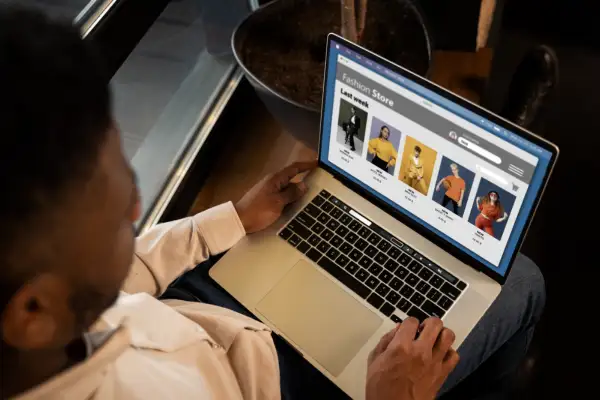 Using online search visibility.webp options on a phone to find a Professional Website for Small Businesses online